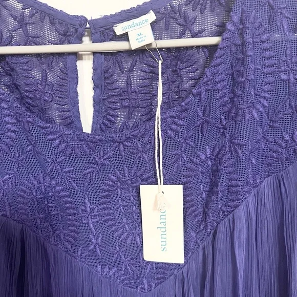 NWT Sundance Rivoli Dress In Lapiz Prairie Cottagecore size XL - Picture 5 of 10